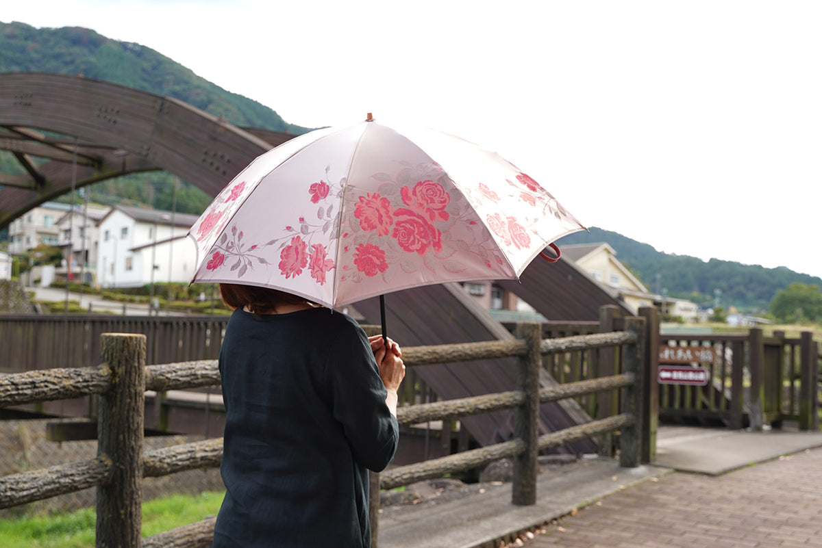 絵おり 薔薇」に折りたたみ傘タイプが登場しました！