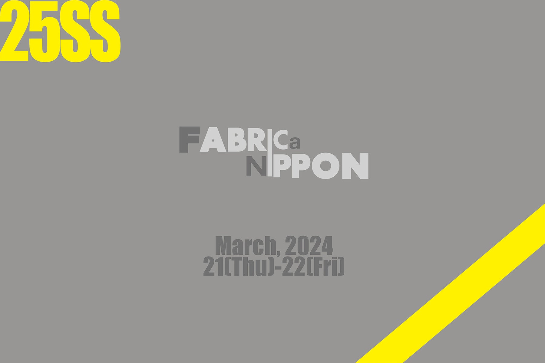 生地の展示会「FABRICa NIPPON」に出展します!