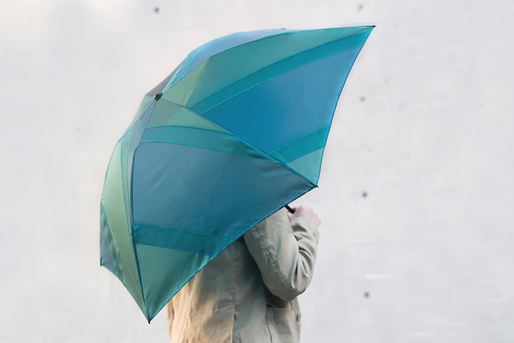 グリーンの折りたたみ傘