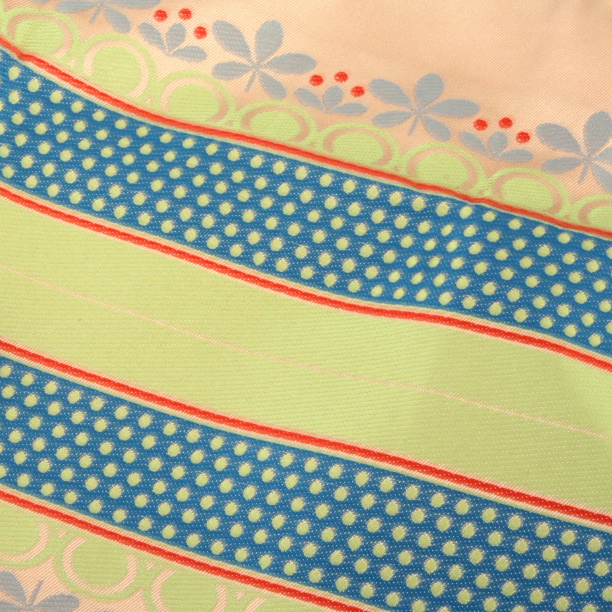 Lunch Tote リーフボーダー オレンジ
