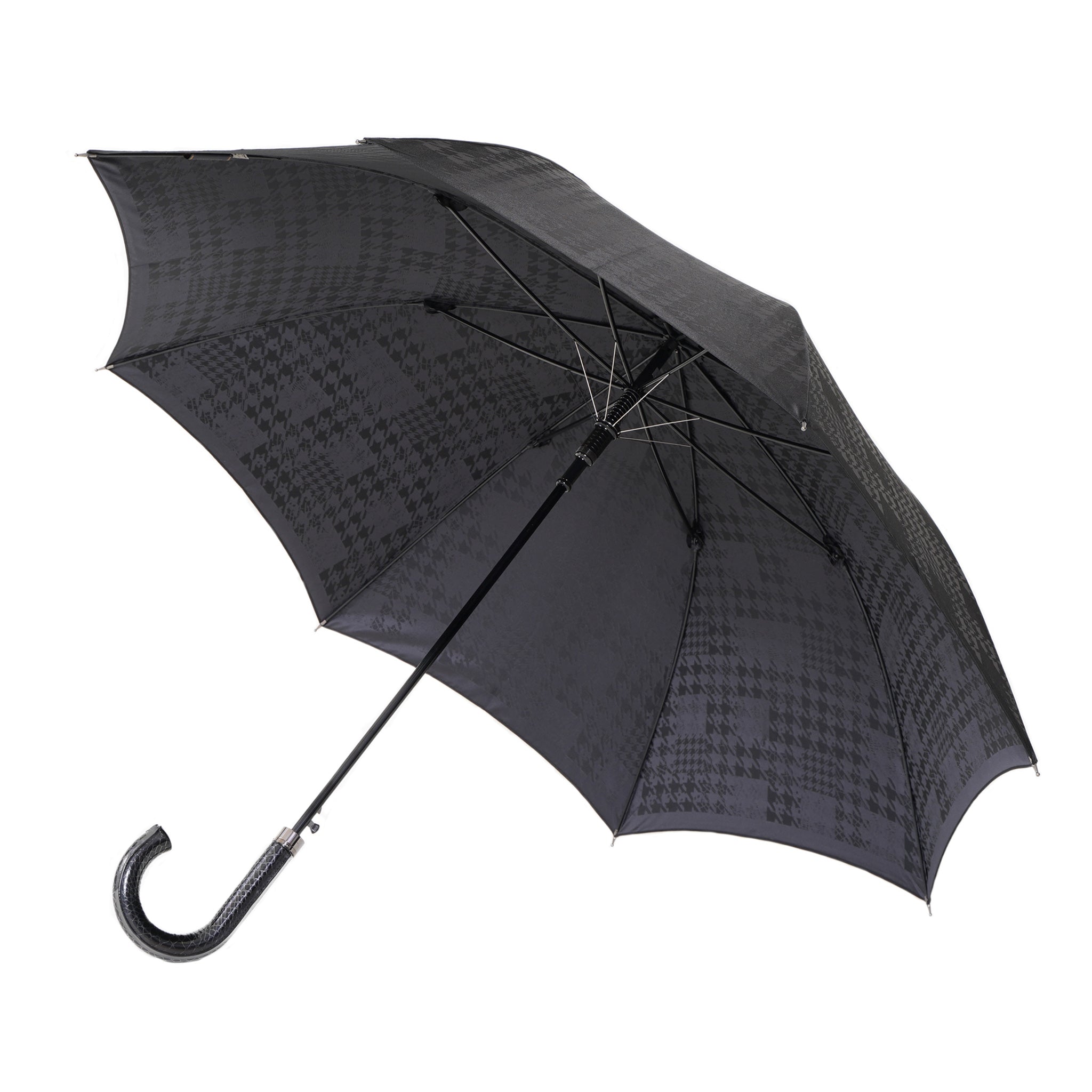 晴雨兼用 メンズ monotone 千鳥チェック 長傘