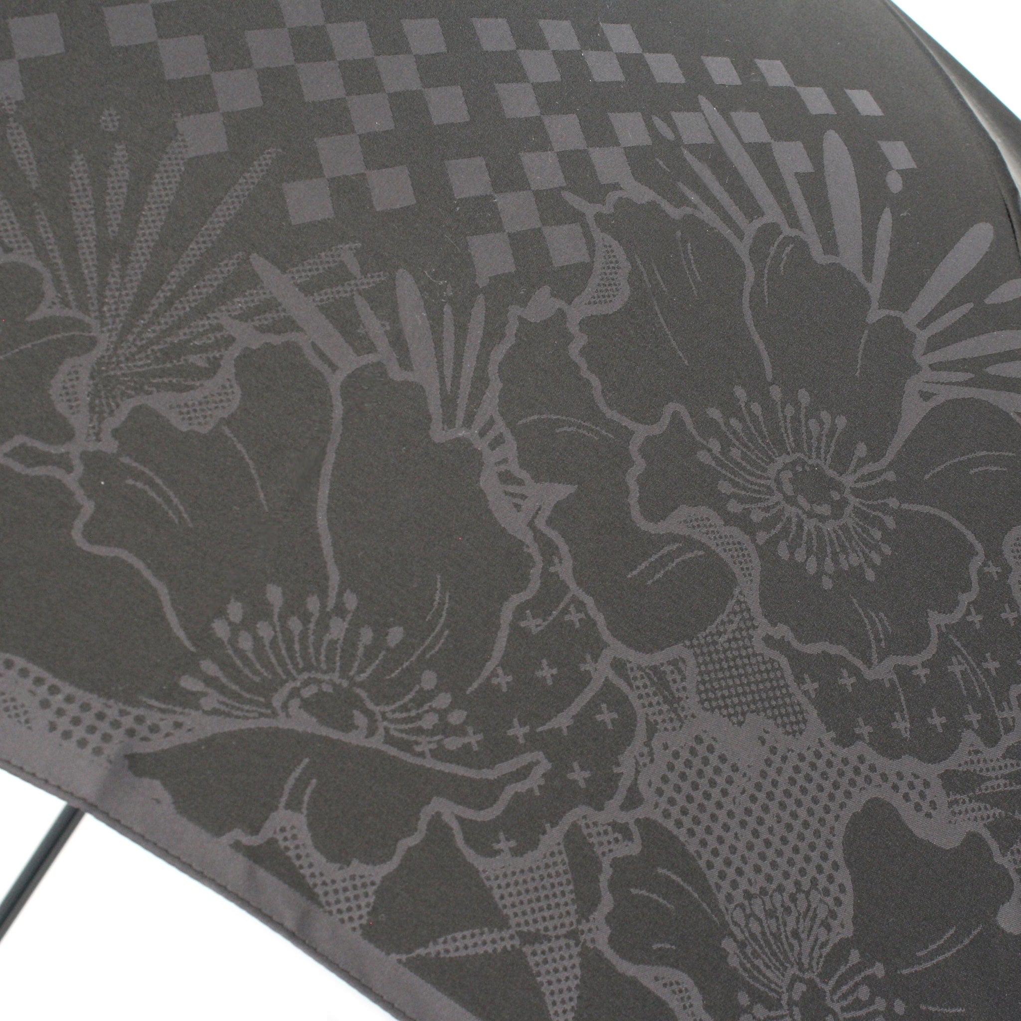 晴雨兼用 メンズ monotone 花 長傘 生地アップ