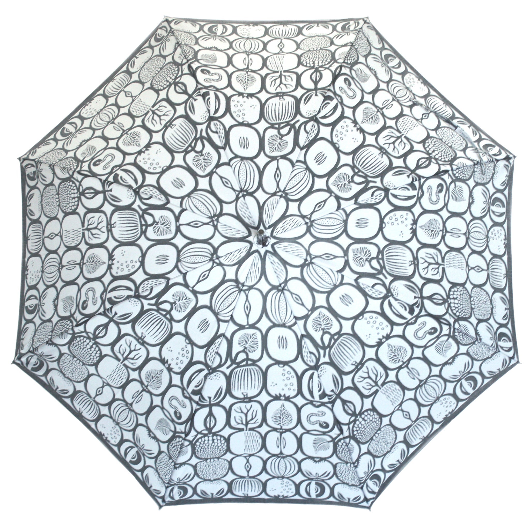 晴雨兼用 レディース Stig L. FRUKTLADA ホワイト 長傘