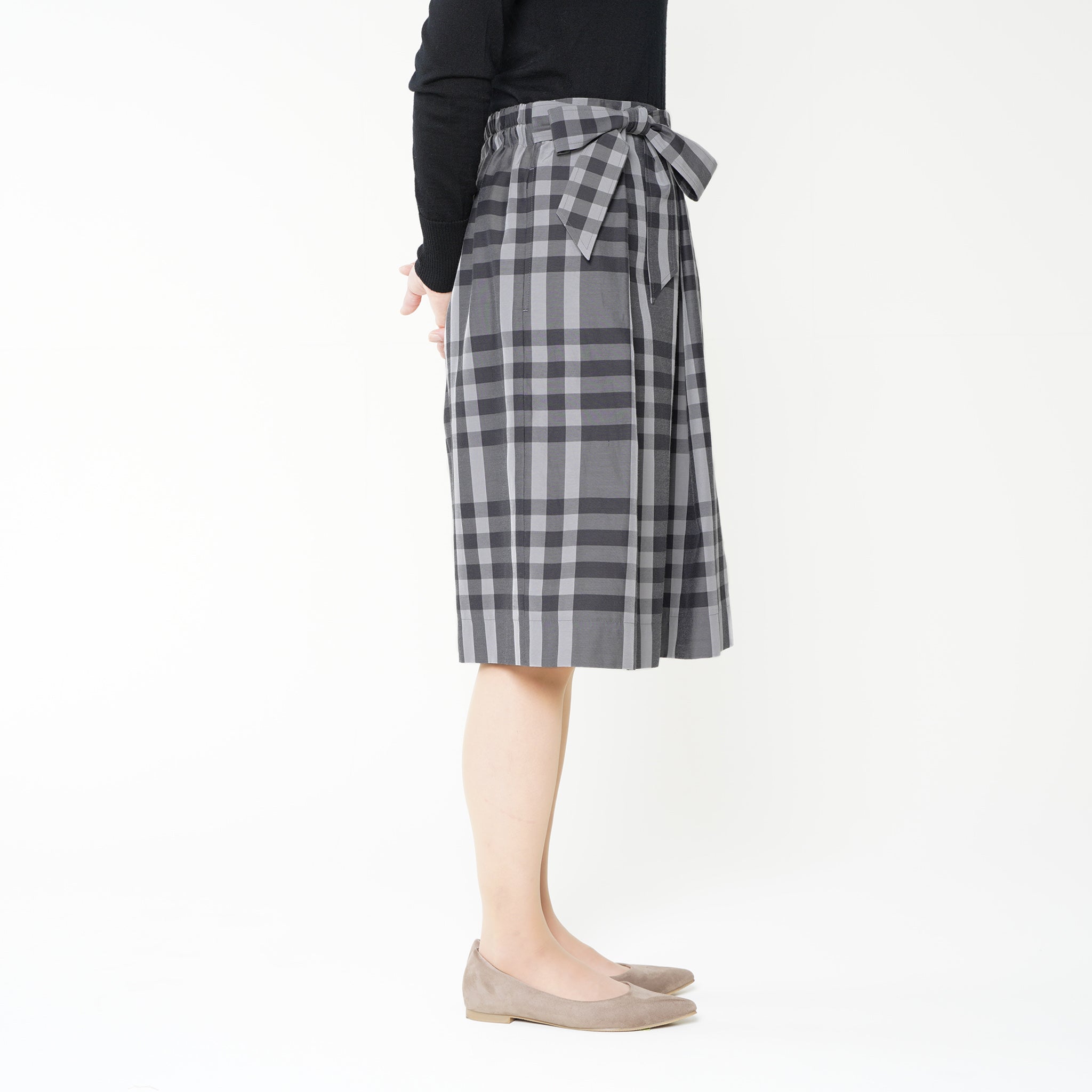 clotho ショート巻きスカート 側面