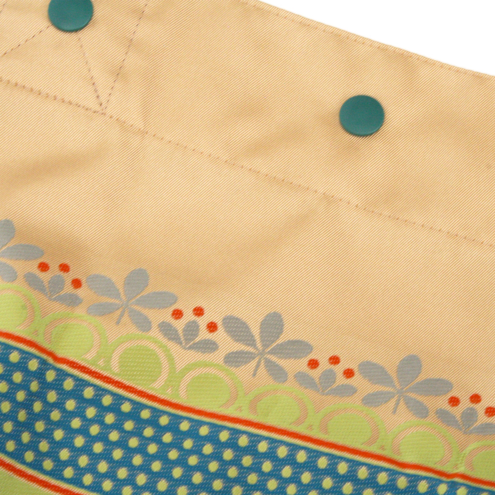 Lunch Tote リーフボーダー オレンジ