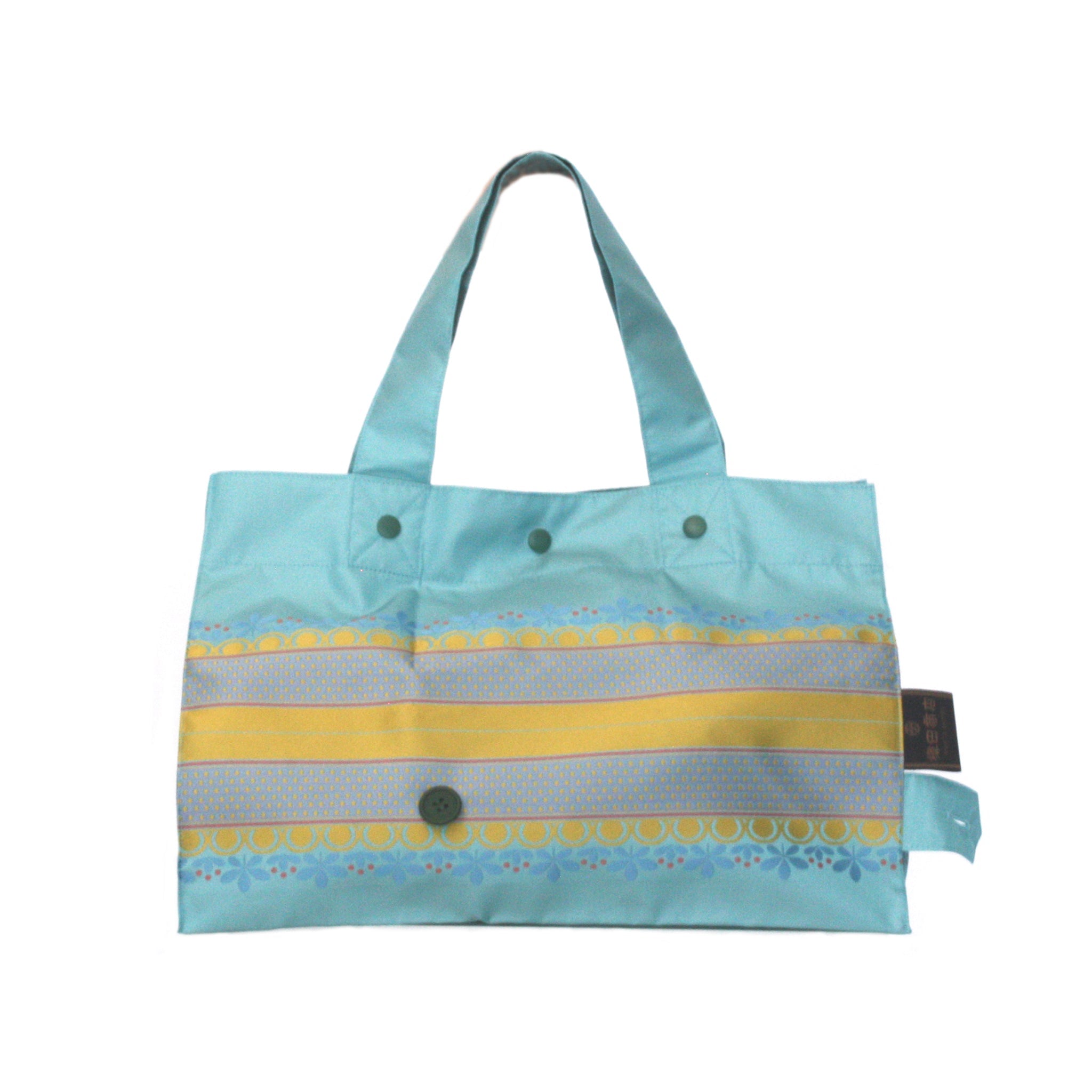 Lunch Tote リーフボーダー サックス