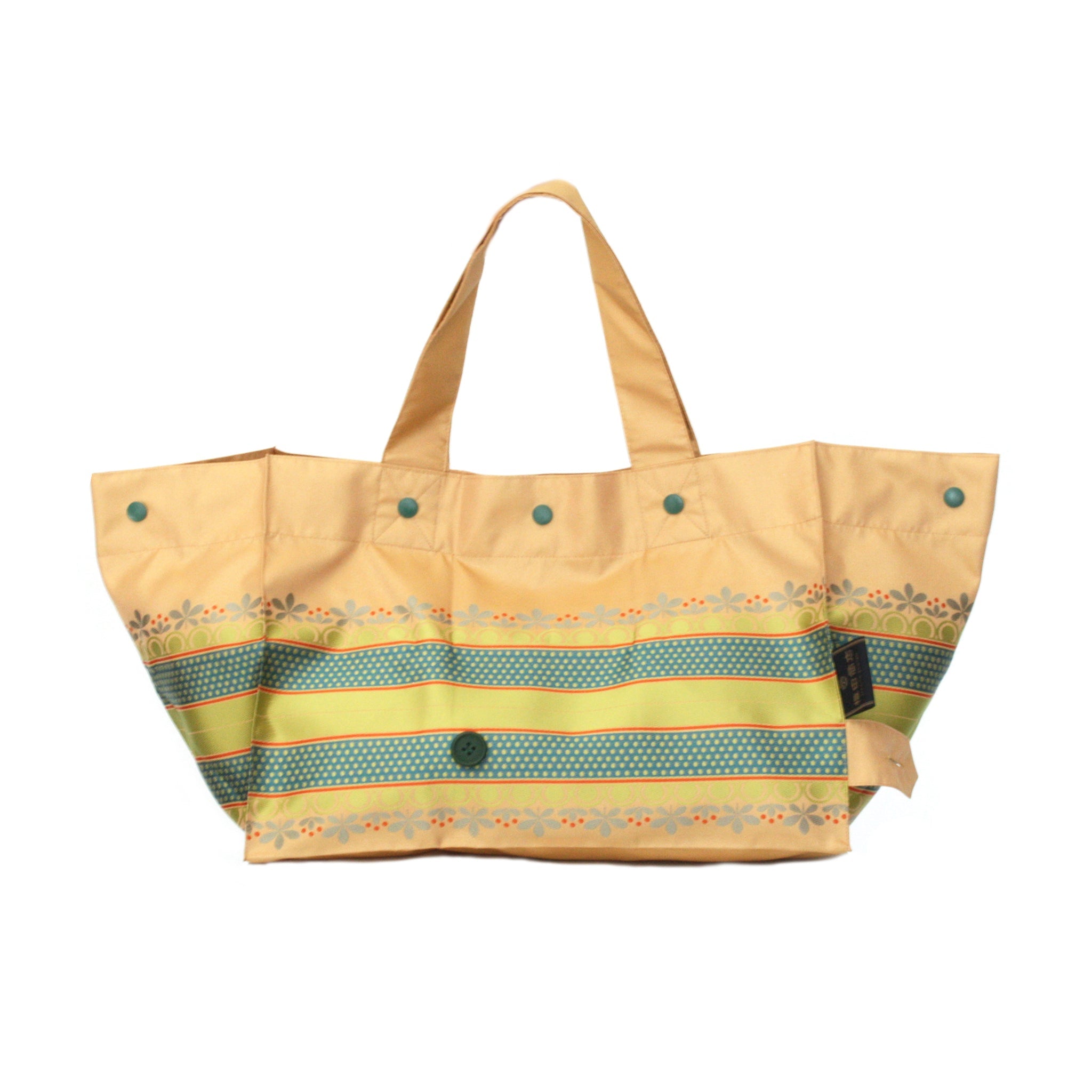 Lunch Tote リーフボーダー オレンジ