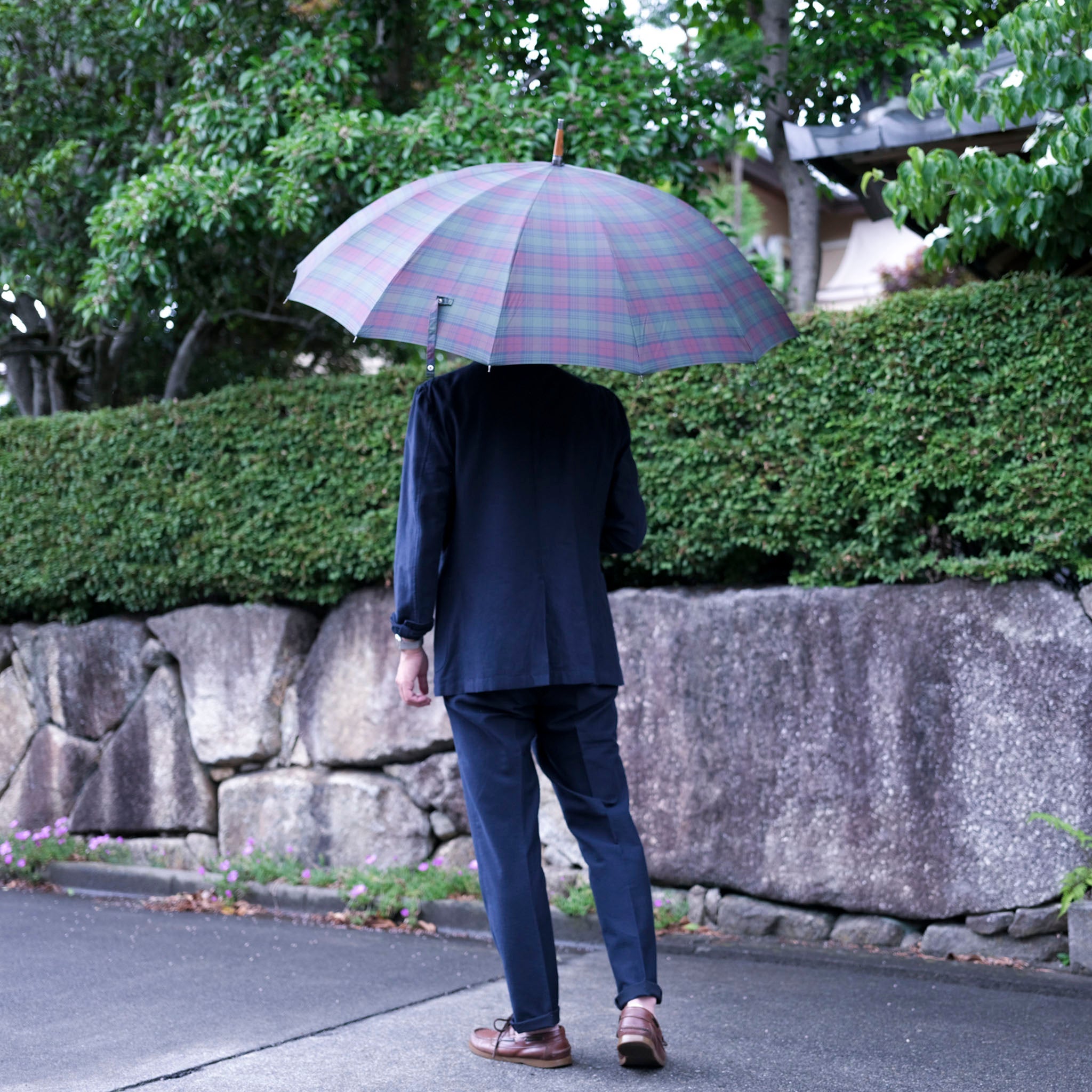 晴雨兼用 メンズ Makita Trad 長傘 サイズイメージ