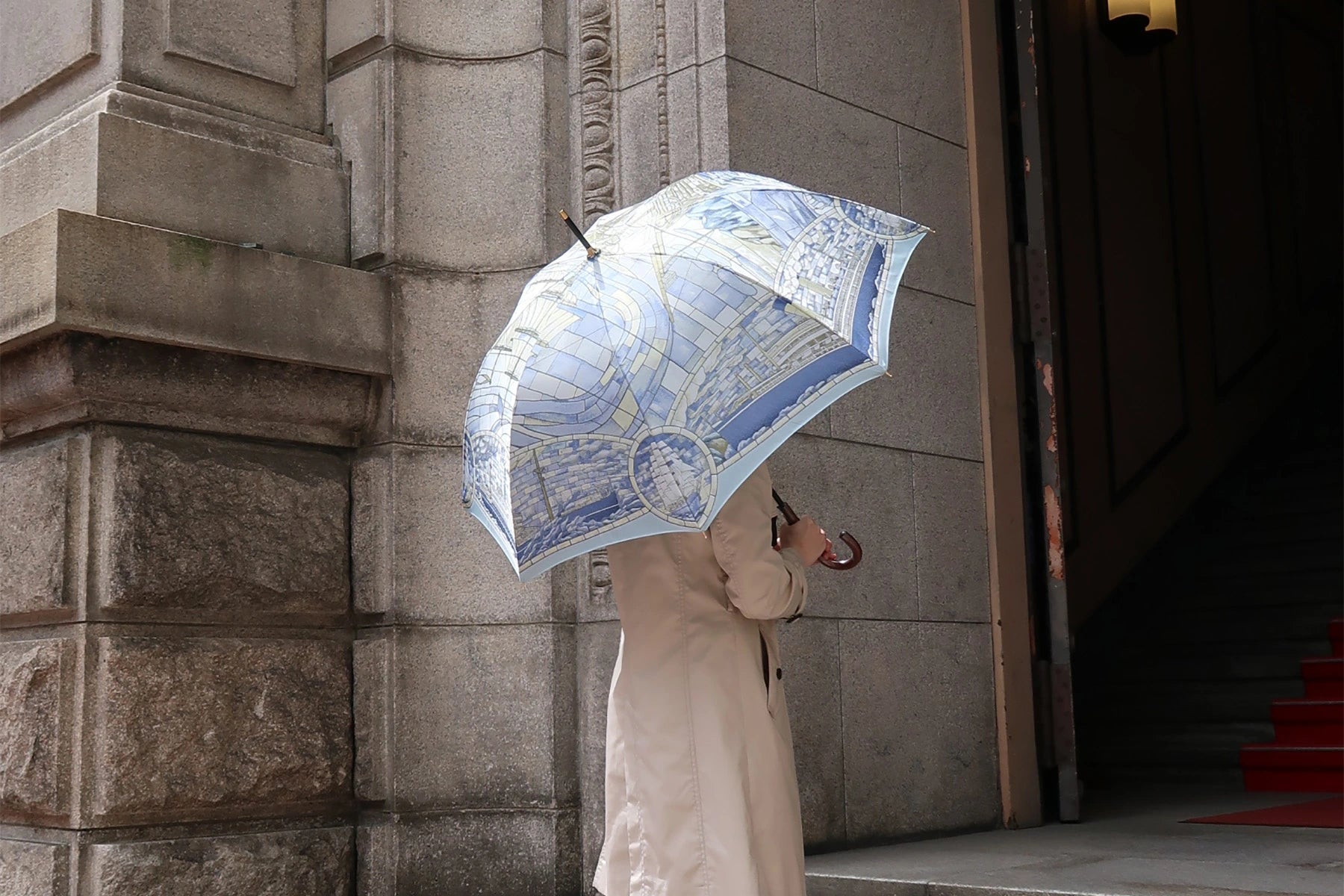 横濱スカーフ柄の婦人傘
