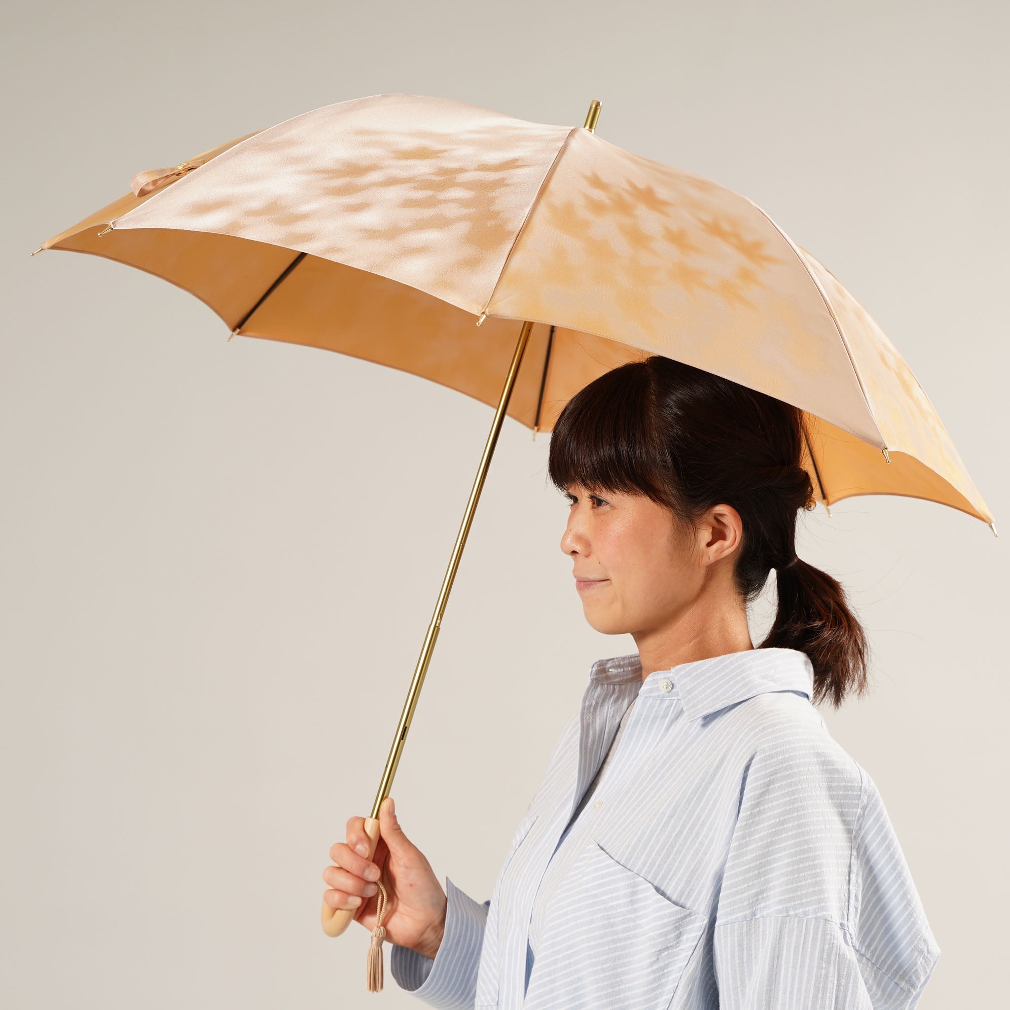 こもれび　カエデ　長傘(スライドショート)