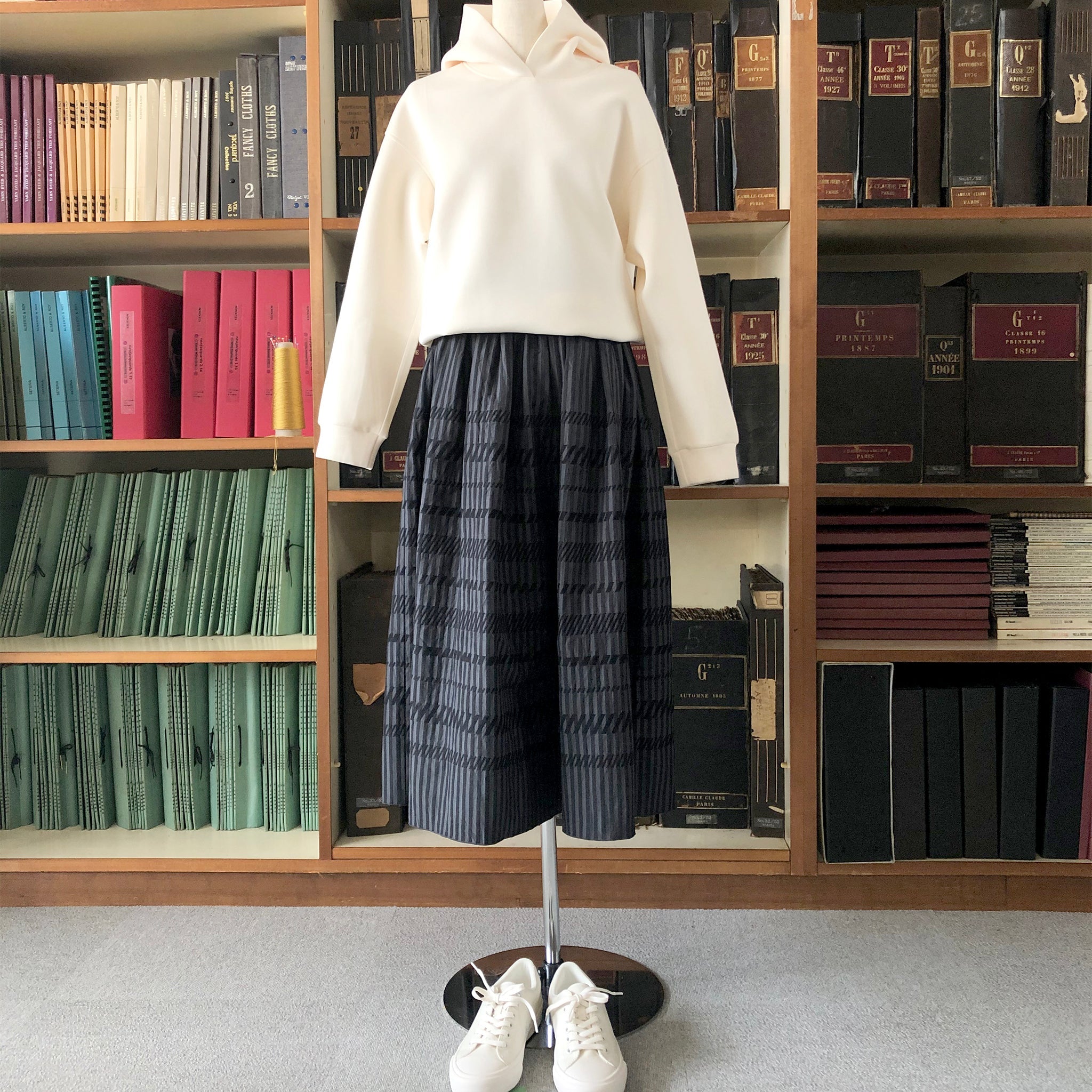 Makitashoten's clothes　ウエストゴムスカート　キセチェック