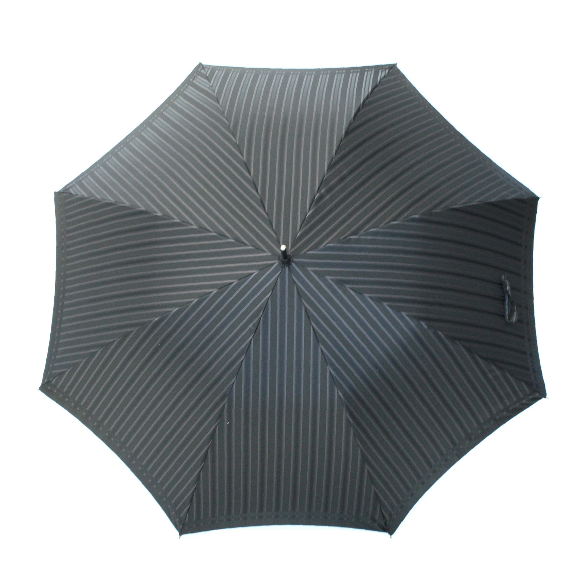 Tie　Stripe×Plain　BLACK　長傘
