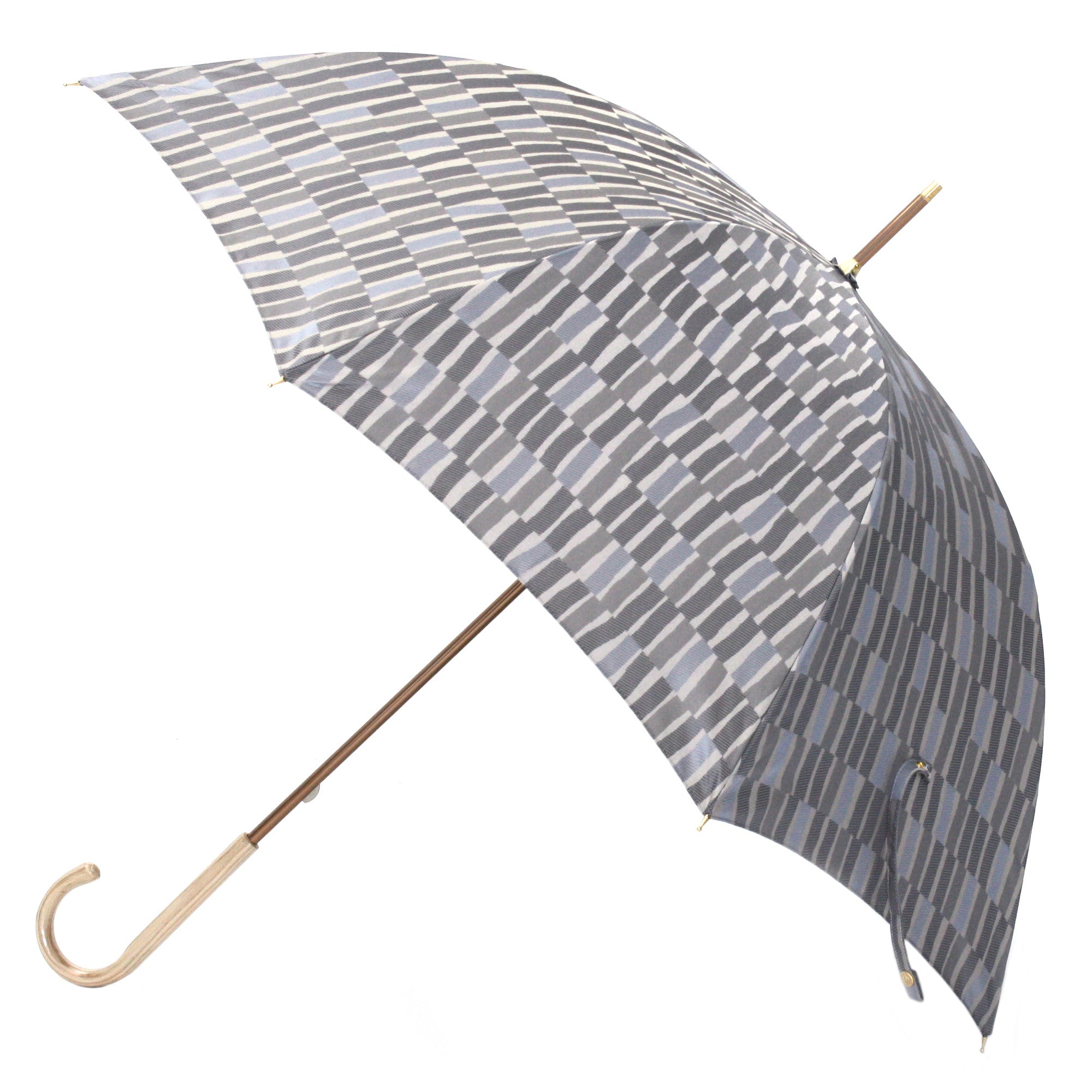 晴雨兼用　レディース　ノルディック　大枝　グレー　長傘