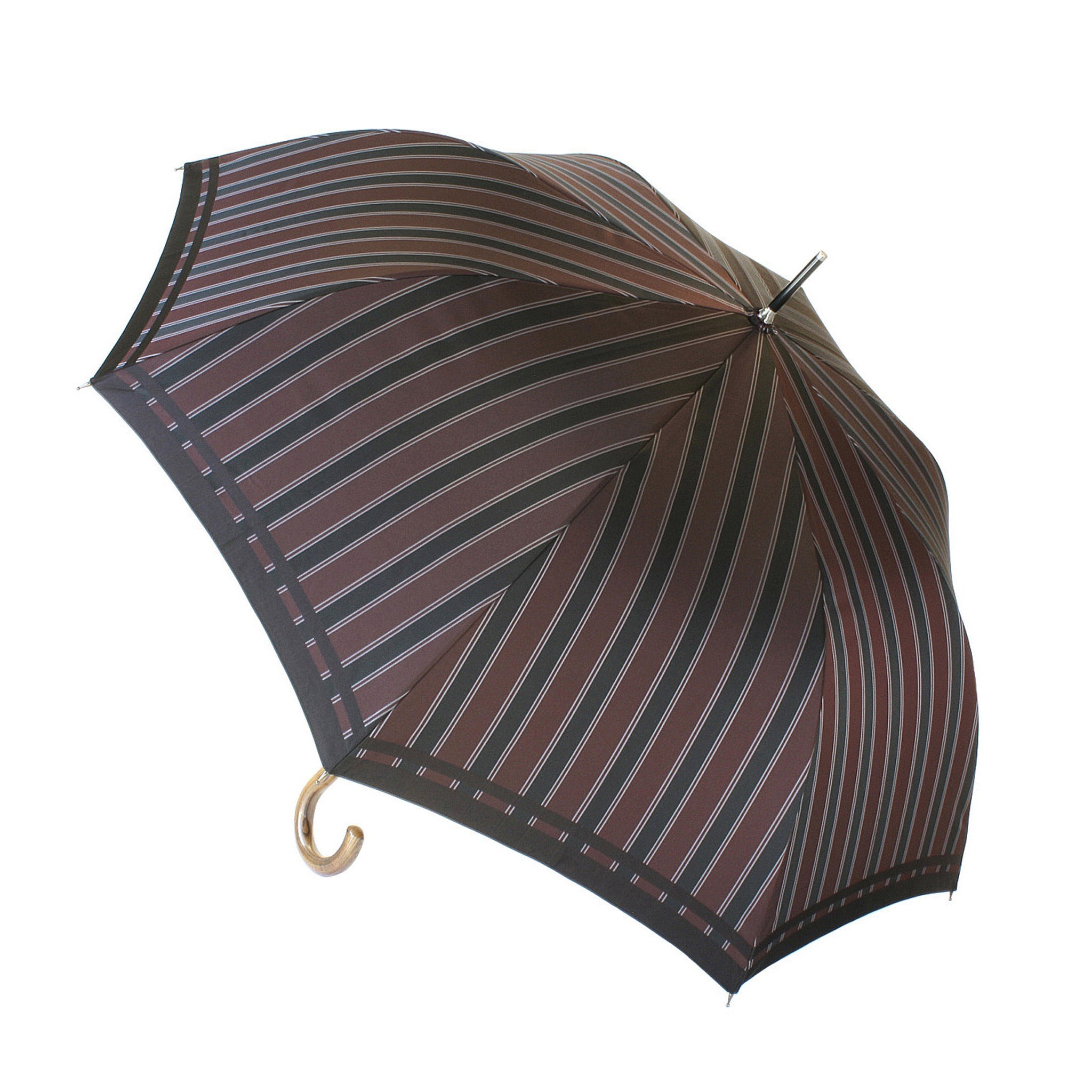 晴雨兼用　メンズ　Tie Stripe×Plain WINE　長傘