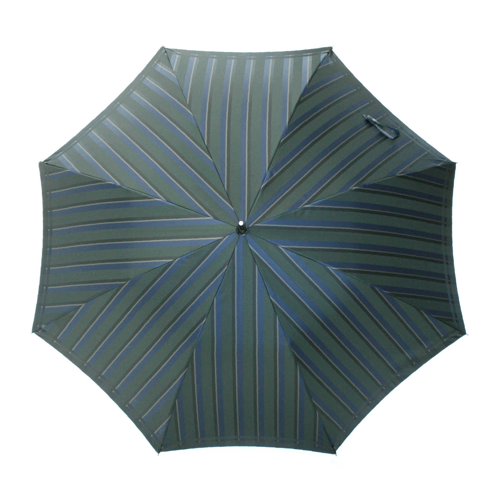 晴雨兼用　メンズ　Tie Stripe×Plain GREEN　長傘