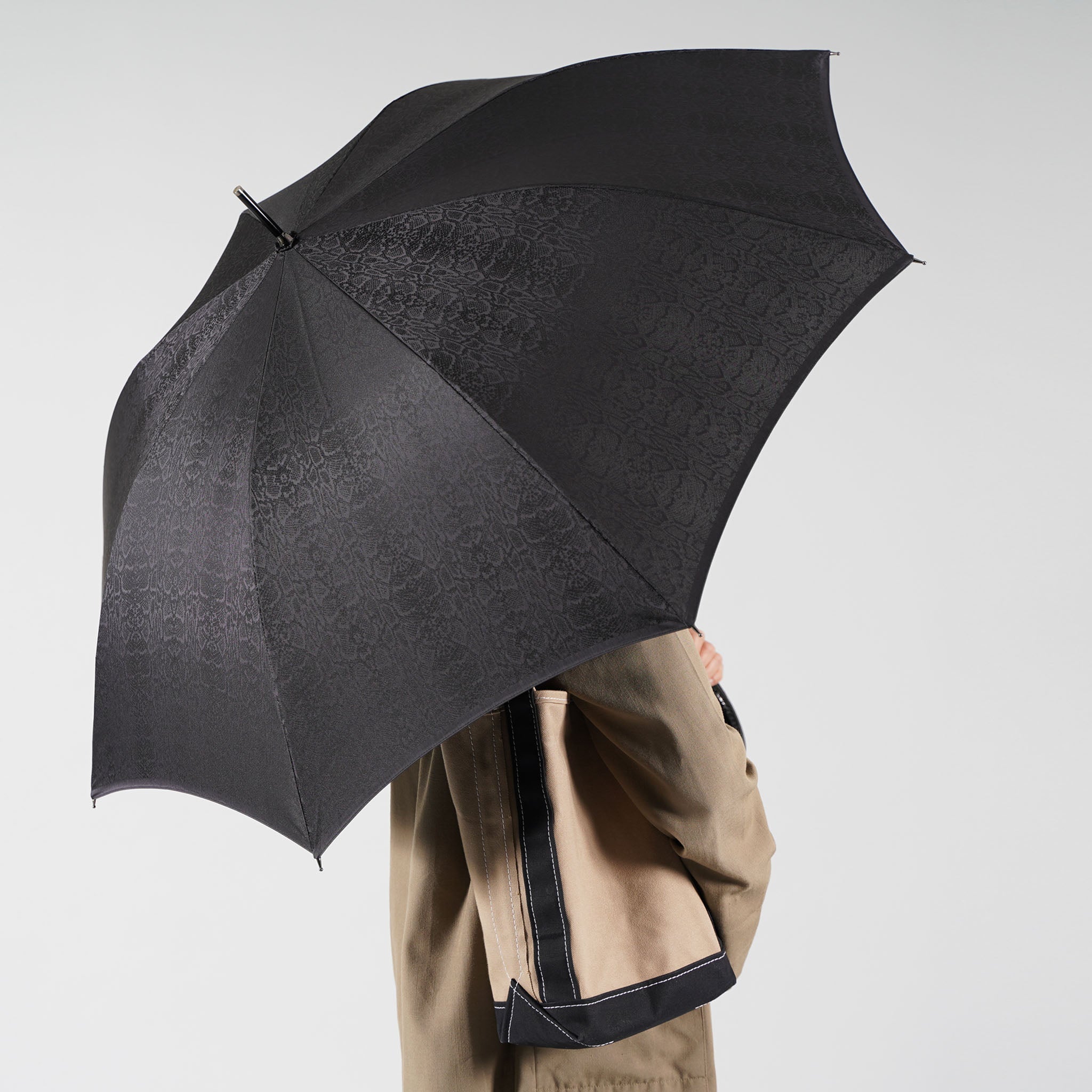 晴雨兼用　メンズ　monotone　パイソン　長傘　サイズイメージ