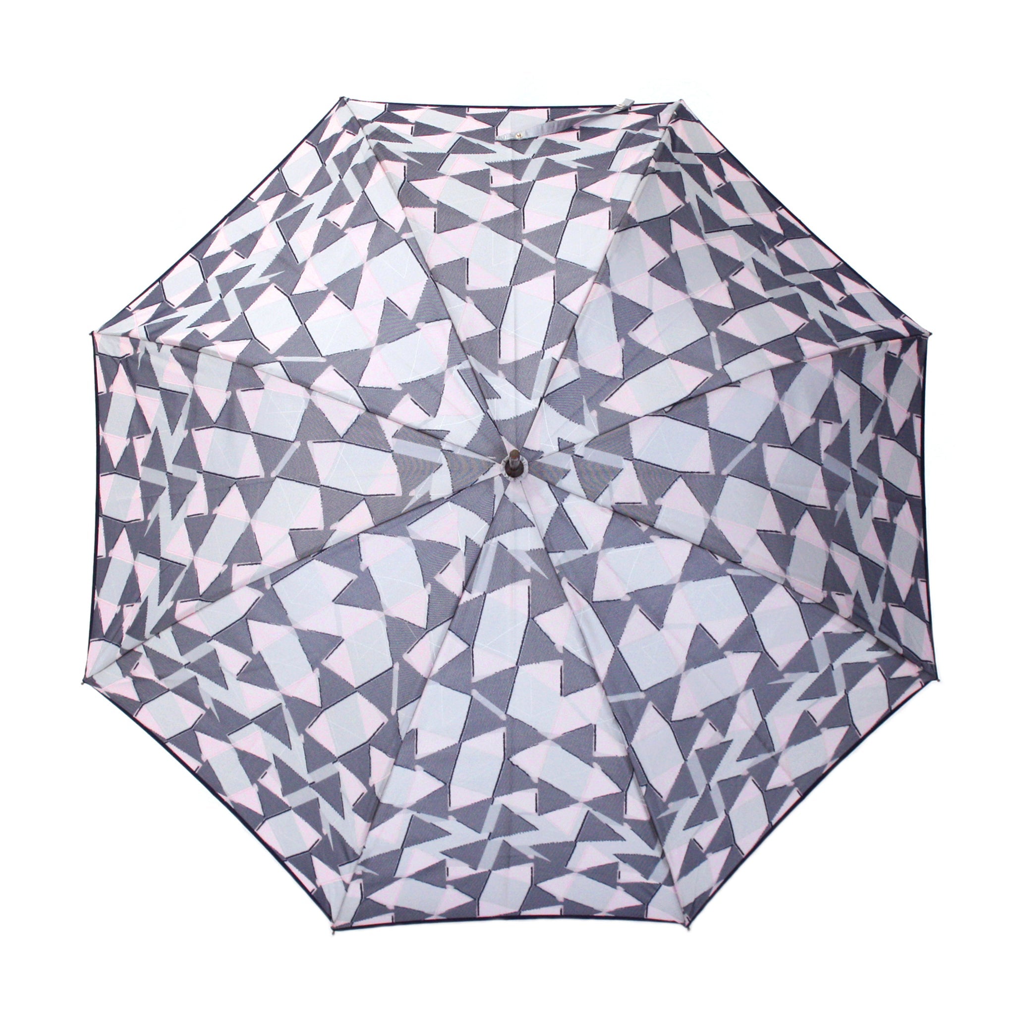 晴雨兼用　レディース　fusion　RIBBON　グレー　長傘