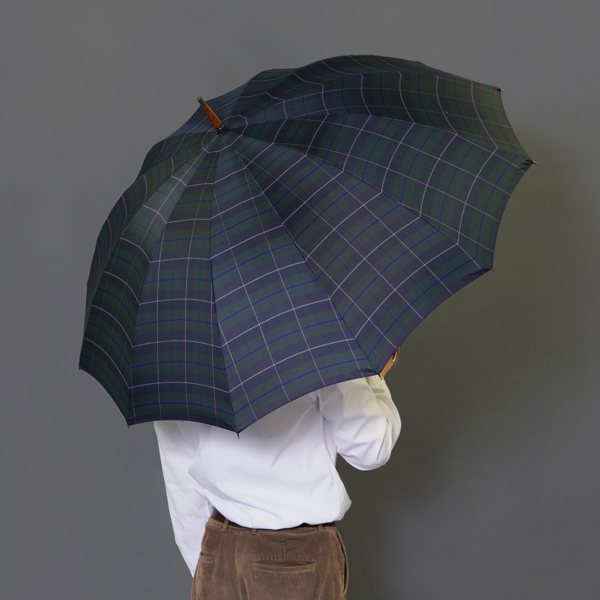 晴雨兼用　メンズ　Makita Trad　Douglas Green　長傘　サイズイメージ
