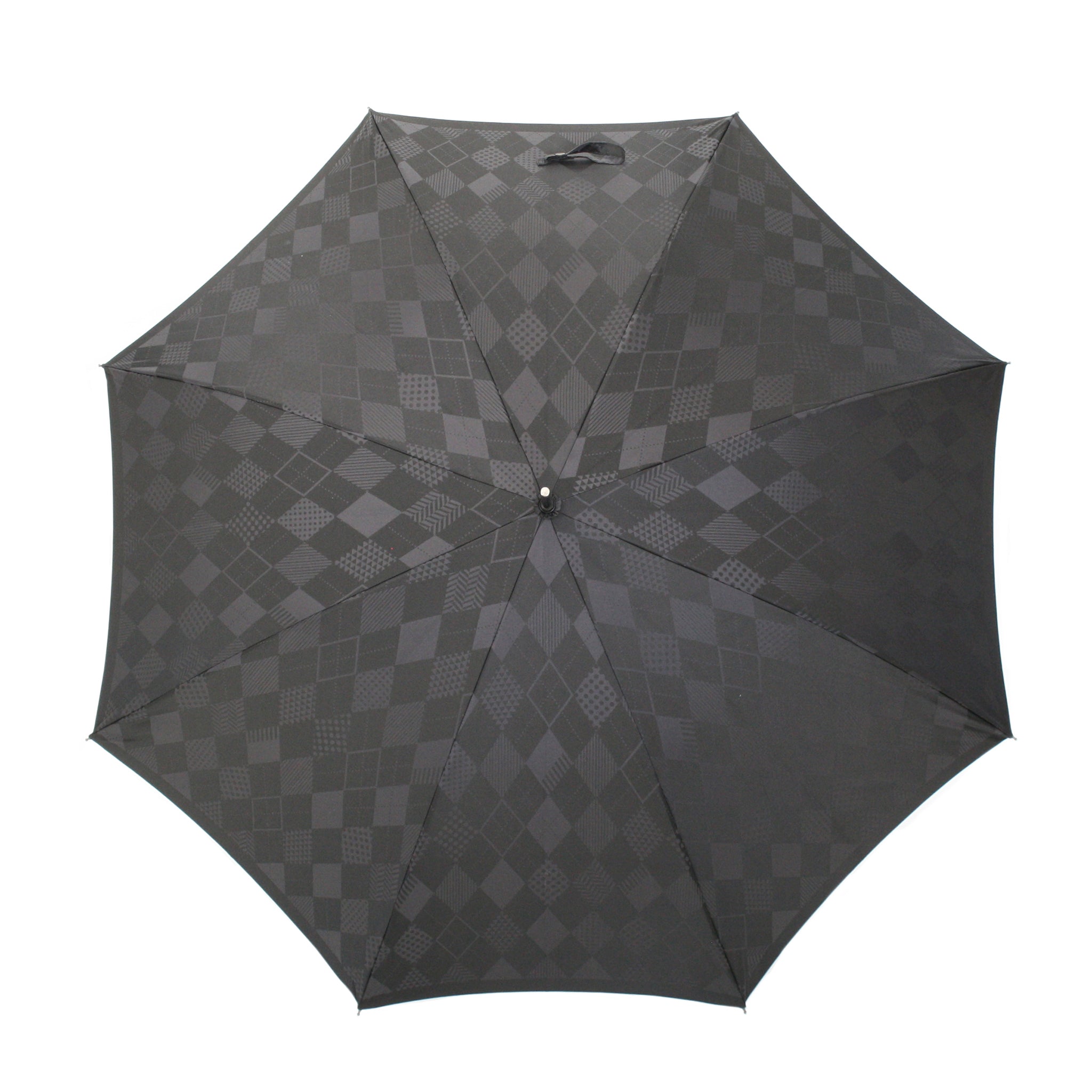 晴雨兼用　メンズ　monotone　アーガイル　長傘